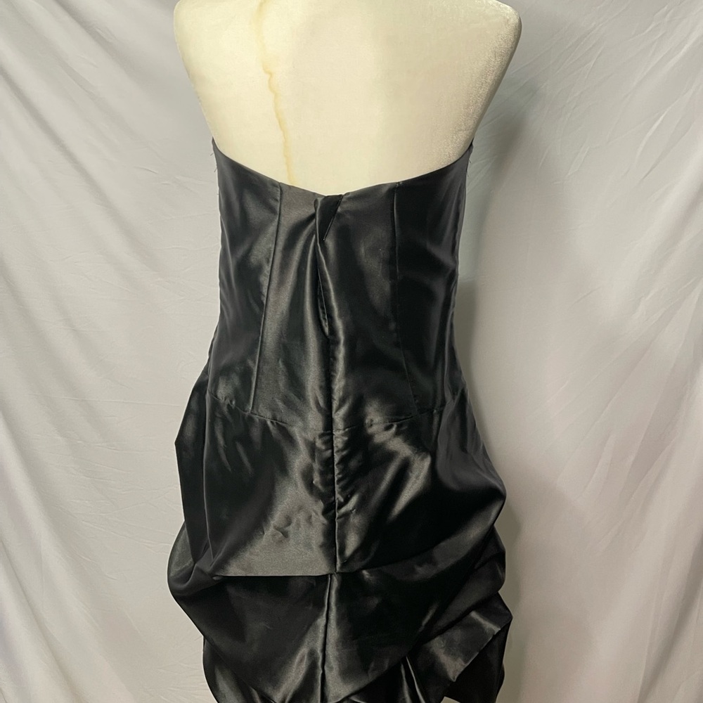 Jessica McClintock for Gunne Sax Strapless Satin Cocktail Dress – Size 13/14 - Picture 9 of 16